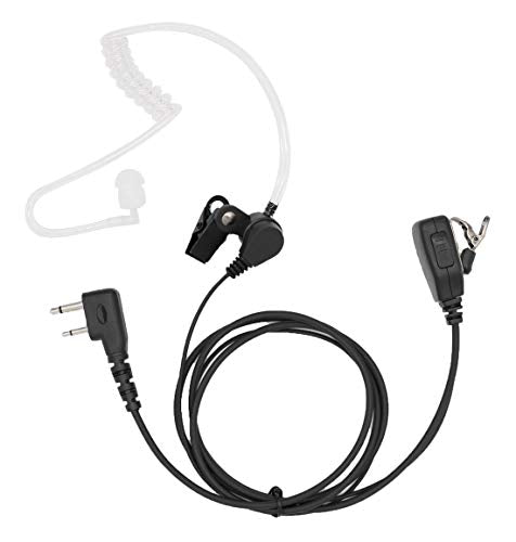 IC-F4011 Earpiece for ICOM 2 Way Radio,IC-F24S IC-F14 IC-F11 IC-F21 IC-F4011 IC-F3011 IC-F3013 IC-F3GT Headset with Mic PTT FBI Security Surveillance Acoustic Tube Walkie Talkie Headphone