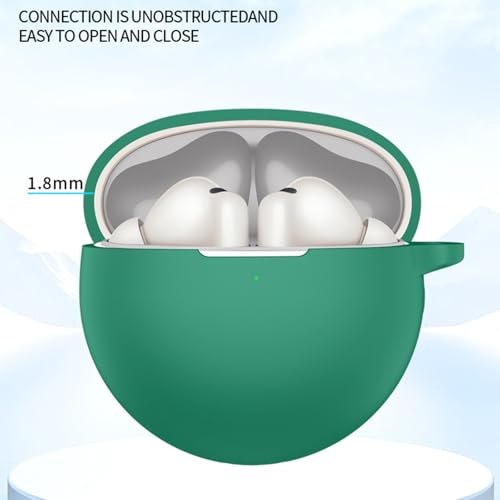 Durability Silicone Protective Cover for Wireless Earbuds Pouches AntiScratch Lightweight Case Easy - color: Green