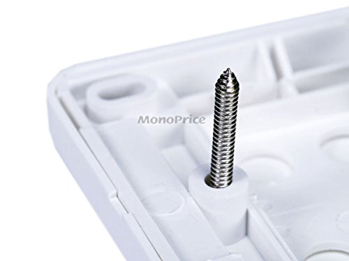 Monoprice 103639 Banana Binding Post Wall Plate for 1 Speaker - size: 1 Speaker, style: 1-Piece