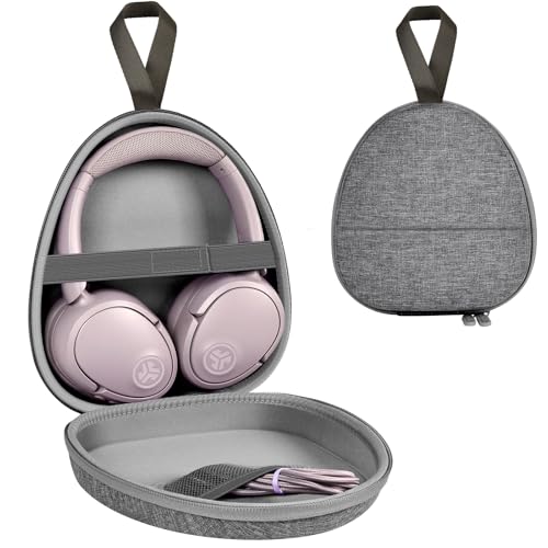 GWCASE Universal Headphone Case with Secure Strap and Cable Pocket, Gray | Fits Most Foldable Over-Ear Headphones, 7.87x 6.8 x 0.9 in Interior, for Students, Commuters and Music Fans, Case Only - color: Gray