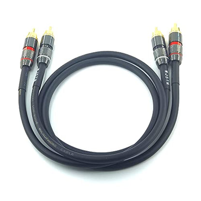 WJSTN RCA Male to RCA Male Stereo Audio Cable,Suitable for Home Theater, Amplifier, HDTV, Game Console, Hi-Fi System. 2Pack 2Feet - size: 2Feet