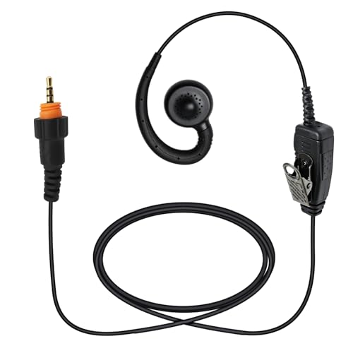 C Shape Walkie Talkie Swivel Earpiece Over-Ear Headset Headphone Microphone Built-in Ptt Ear Piece with Mic for Motorola Solutions Radio clp 1010 1040 1060 1080 clp1010 clp1040 clp1060 clp1080