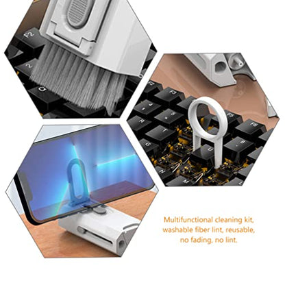 Tofficu Earbuds Cleaning Kit Multi-Function Cleaning Brush for Headphones Earphones and Phone Screens Washable and Reusable Tools for Electronics Maintenance Daily Use