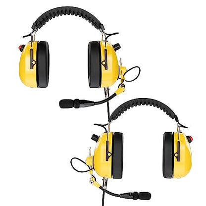 Arrowmax AHDH0042-YW-M9 Noise Cancelling Headset Compatible with Motorola Radios APX6000 APX7000 APX8000 XPR6350 XPR6550 XPR7550 XPR7350e XPR7550e XPR7580e APX 6000 7000 8000 XPR 6550 7550 7550e with