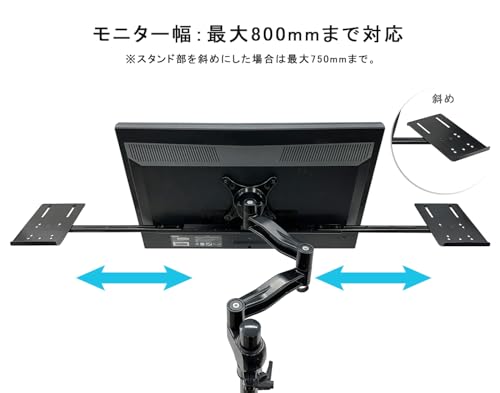 Nagao Seisakusho NB-SPKR-VESA Speaker Stand Compatible with Monitor Arm VESA Computer Monitor Speaker Installation