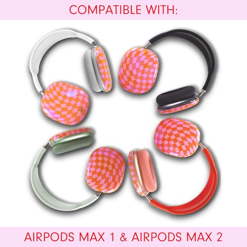 Sonix Protective Case for AirPods Max 2 & 1 | Headphones Cover | Checkmate Pink - color: Checkmate Pink
