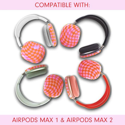 Sonix Protective Case for AirPods Max 2 & 1 | Headphones Cover | Checkmate Pink - color: Checkmate Pink
