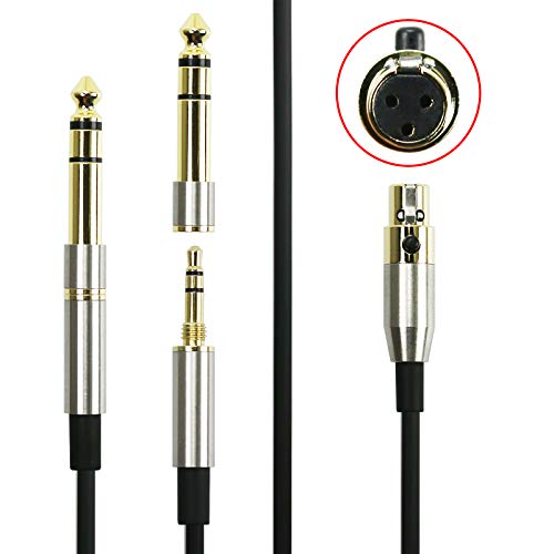 NewFantasia Replacement Audio Upgrade Cable Compatible with AKG K240, K240S, K240MK II, Q701, K702, K171, K141, K181, K271s, K271 MKII, M220, Pioneer HDJ-2000 Headphones 1.2meters/4feet - size: 4.0 ft