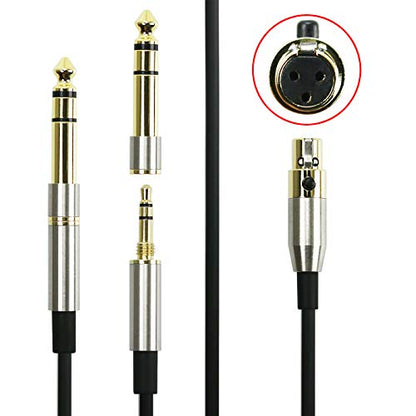 NewFantasia Replacement Audio Upgrade Cable Compatible with AKG K240, K240S, K240MK II, Q701, K702, K171, K141, K181, K271s, K271 MKII, M220, Pioneer HDJ-2000 Headphones 1.2meters/4feet - size: 4.0 ft