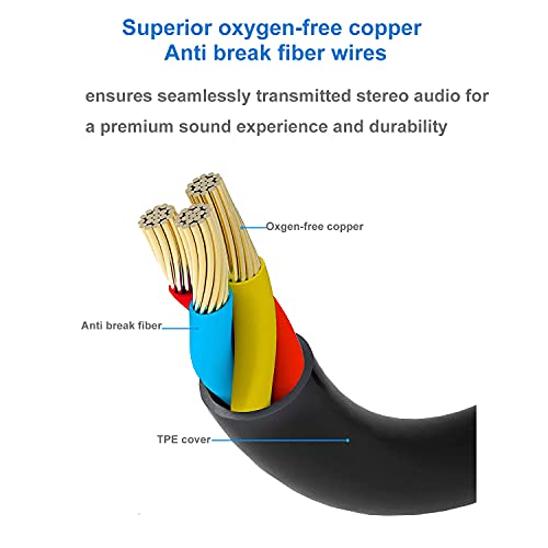 Audio Cable 3.5mm to 2.5mm Male Replacement Cable For Bose 700 QuietComfort QC35II QC35 QC25 Noise Cancelling Headphones,JBL E45BT E55BT E65BTNC Bluetooth Earphone,Audio Wire 3.3FT/1m (2-Pack,Black) - color: 2Pack Black