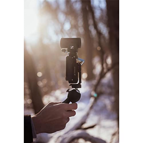 Sennheiser Pro Audio Sennheiser Professional MKE 200 + Mobile Kit, Directional On-Camera Microphone with Smartphone Clamp & Manfrotto PIXI Mini Tripod, 509256, Black - style: MKE 200 + Mobile Kit