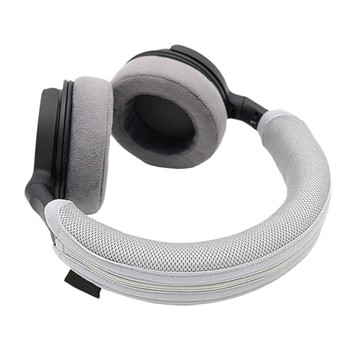 Headphone Headband Cover Sleeve for DT270PRO Sweat Absorbent Design with Zippers Closure Antislip Feature Breathable Headband Sleeve for Headphones - color: Black