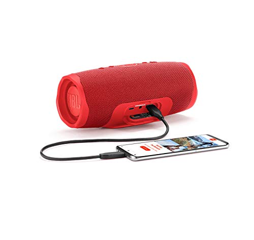JBL Charge 4 - Waterproof Portable Bluetooth Speaker - Red | Wireless Bluetooth Streaming, Up to 20 hours of playtime, IPX7 waterproof, JBL Connect, Durable fabric and rugged material - color: Red