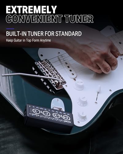 Donner Guitar Headphone Amp Mini Turbo with 10 Amp Models Tuner USB Rechargeable Multi-Effects Delay Reverb Chorus Overdrive Mini Portable Electric Guitar Amp - color: Mini Turbo