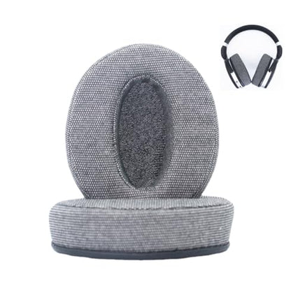 Replacement Ear Pads Compatible with Sennheiser HD4.50BT Hessian Grey | for Sennheiser HD4.50BTNC HD4.40BT Headphone Soft cotton/memory foam ear pads earmuffs - color: Linen grey