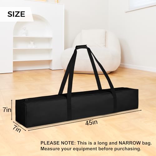 COOLBEBE 45 Inch Tripod Carrying Case - 45x7x7 Inch Storage Bag, Black | Waterproof Tripod Case for Light Stands, Fishing Rods, Tent Poles, and Camera Gear, Water Resistant - size: 45"x 7"x 7"