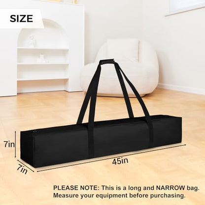 COOLBEBE 45 Inch Tripod Carrying Case - 45x7x7 Inch Storage Bag, Black | Waterproof Tripod Case for Light Stands, Fishing Rods, Tent Poles, and Camera Gear, Water Resistant - size: 45"x 7"x 7"
