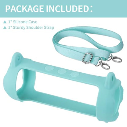 Silicone Cover Compatible with Flip 7 Portable Waterproof and Drop-Proof Speaker (Teal) - color: Teal, size: Flip 7