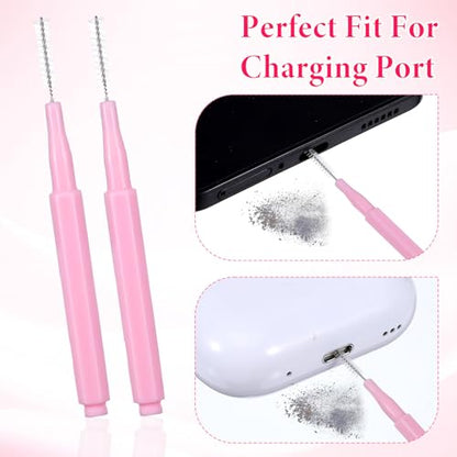 Sibba 20Pcs Cell Phone Cleaning Kit Mini Brushes with Large Brush | Anti-Clogging, Cleaning Cloth, Nylon, Charging Port Cleaner Kit, for USB-C Charging Port, Phone Speaker, Earbuds Tools
