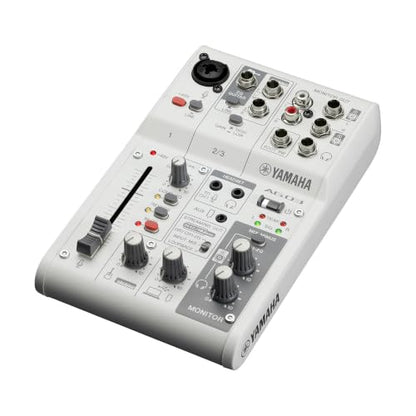 Yamaha AG03MK2 White Live Streaming Kit with mixer/USB interface, condenser microphone, headphones and mic cable - color: White, style: Live Stream Pack