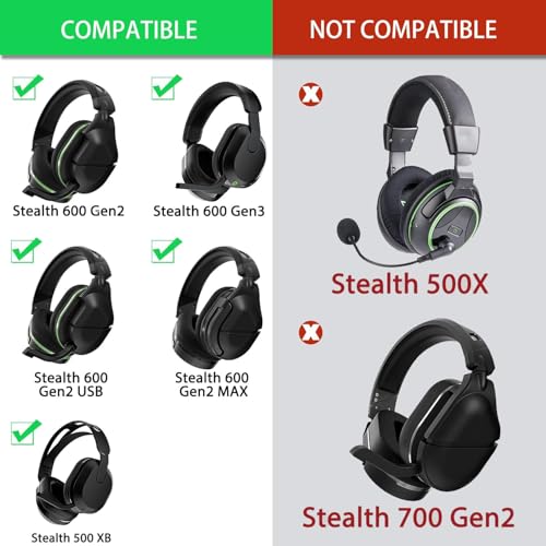 Defean Mesh Fabric Earpads for Turtle Beach Stealth 600 Gen2/600 Gen3/500XB | Also for Stealth 600 Gen 2/600 Gen2 USB/600 Gen 2 MAX/600 Gen3(600XB)/500 XB Headset,Durable Mesh Fabric - color: Mesh Fabric