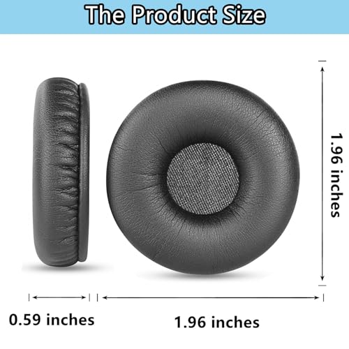 Earpads Replacement for Leitner OfficeAlly LH270 Wireless Headphones,Black