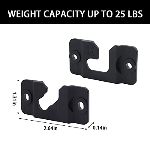 1 Pair of Black Wall Mount Bracket AH96-03064A for Samsung Soundbar HWH750 HW-H750 HW-H450 HW-J355 HWH751 HW-H751 HWJM25 HW-JM25 HWJM45C HW-JM45C HW-JM45C/ZA Soundbar Wall Hooks