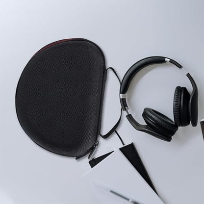 Headset Storage Box with Handle, Hard Protective Carrying Case for Over-Ear Headphones, Portable Headset Protection Holder for Traveling and Daily Use