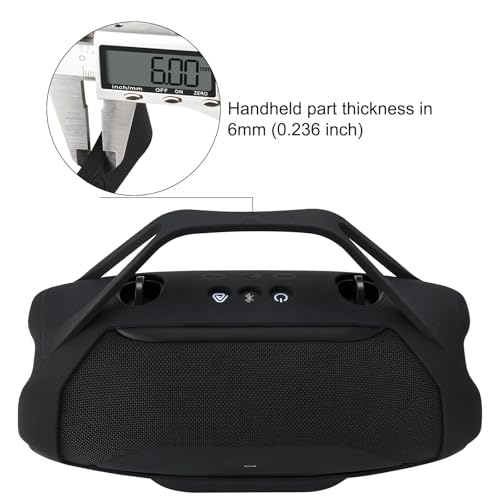 Silicone Cover for JBL Xtreme 5 Portable Bluetooth Speaker,Black/Blue/Green | Soft Skin Sleeve Protective Carrying Case with Handle - color: black、green、blue