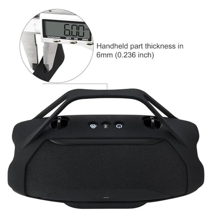 Silicone Cover for JBL Xtreme 5 Portable Bluetooth Speaker,Black/Blue/Green | Soft Skin Sleeve Protective Carrying Case with Handle - color: black、green、blue