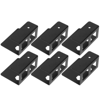 GALPADA 2 Sets Under Desk Laptop Storage Mount with Heavy Duty Iron Construction and Antislip Mats, Metal Organizer Rack for Audio Interface and Ups System, for Study and Office Use