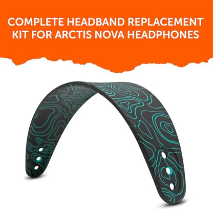 WC HeadbandZ Arctis Nova - Silicone Headband for Arctis Nova Headsets | Made by Wicked Cushions | Enhanced Flexibility, Comfort & Style, Matching Earpad Designs | Midnight FrankP - color: Midnight FrankP