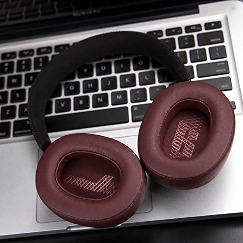 SOULWIT Professional Replacement Ear Pads for JBL Live 500BT/Live 500 BT Around-Ear Wireless Headphone, Earpads Cushions with Softer Protein Leather, Noise Isolation Foam - Red - color: Red