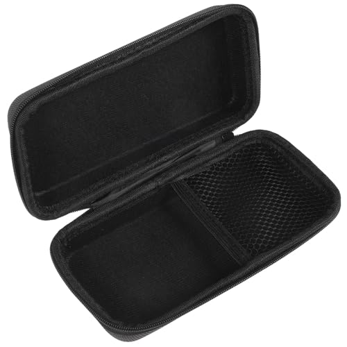Totority Black Padded Microphone Storage Box Eva Carrying Case with Shockproof Protection and Built Mesh Pocket for Cordless Mic Travel and Studio Use