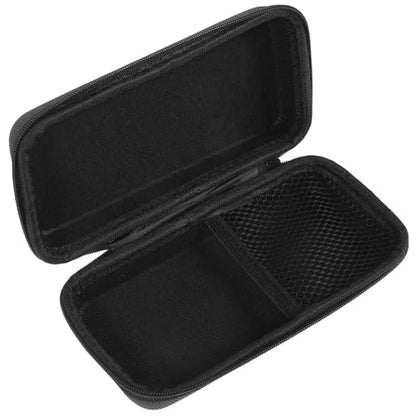 Totority Black Padded Microphone Storage Box Eva Carrying Case with Shockproof Protection and Built Mesh Pocket for Cordless Mic Travel and Studio Use