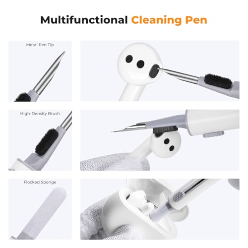 K&F CONCEPT 8-1 Cleaner Cleaning Tool Kit for Cleaning Bluetooth Earphones