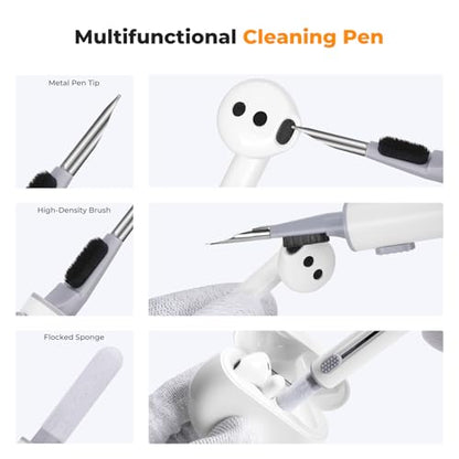 K&F CONCEPT 8-1 Cleaner Cleaning Tool Kit for Cleaning Bluetooth Earphones