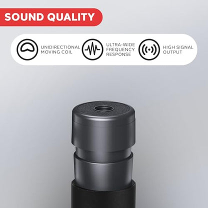 PylePro Dynamic Handheld Microphone, Professional Moving Coil Mic with Built-in Pop Filter, Wide Frequency Response, High Signal Output, Rugged Design, Low Noise Circuitry, 15' ft. XLR Cable Included - style: 1-Pack