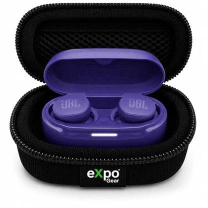 JBL Endurance Race 2 Case Bundle (Purple) True Wireless Sport Earbuds with Expo Gear Weather-Resistant Hard-Shell Case - color: Purple