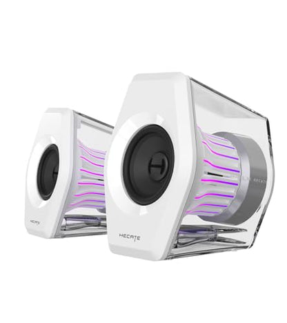Edifier G2000 Pro 2.0 RGB Gaming Speakers with 64W Peak Power, White - color: White
