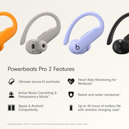 Beats Powerbeats Pro 2 Wireless Bluetooth Earbuds with Apple Care+ (2 Years) - Hyper Purple - color: Hyper Purple, style: With AppleCare+