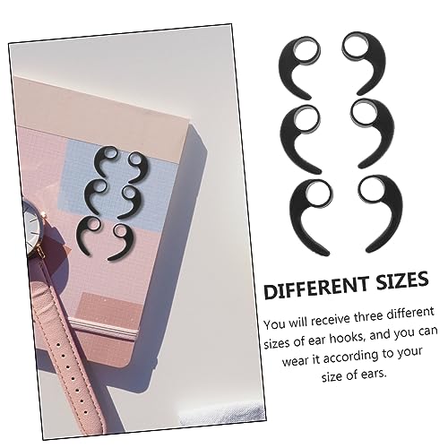 jojofuny 6pcs Non-Slip Earphone Wings Headphone Wings for Sports Earphone Ear Hooks Comfortable Protective Ear Hooks