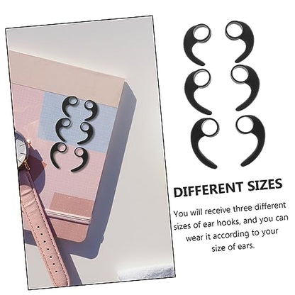 jojofuny 6pcs Non-Slip Earphone Wings Headphone Wings for Sports Earphone Ear Hooks Comfortable Protective Ear Hooks