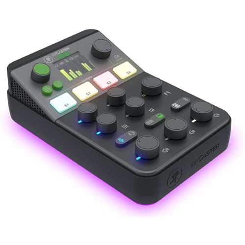 Mackie M-Caster Studio Desktop Live Streaming Mixer - Black - color: Black, style: Live Streaming Mixer