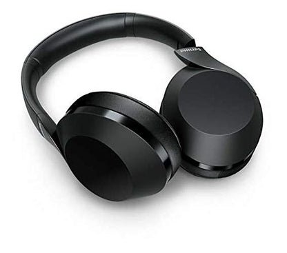 Philips PH802 Wireless Bluetooth Over-Ear Headphones Noise Isolation Stereo with Hi-Res Audio, up to 30 Hours Playtime with Rapid Charge (TAPH802BK) - style: Echo Cancellation | 30 hrs batt