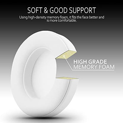 Replacement Ear Pads for Beats Studio 3 & Studio 2, Upgraded Beats Studio 3 Replacement Parts and Beats Headphones Accessories, Compatible with B0500 B0501 Wired/Wireless Models, White - color: White