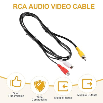 MECCANIXITY 2pcs RCA Splitter Cable, 1RCA Male to 2RCA Female 5ft AV Audio Video Splitter Adapter Output Cables for Subwoofer Amplifier - size: 5ft, style: 1RCA Male to 2RCA Female