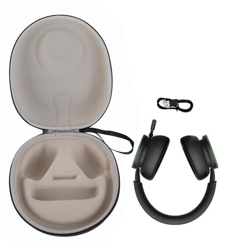 Water Hard Shell Travel Carrying Bag for Headset Case Convenient Storage Bag for Outdoor Activities PUEVApolyester 22 * 21 * 10cm