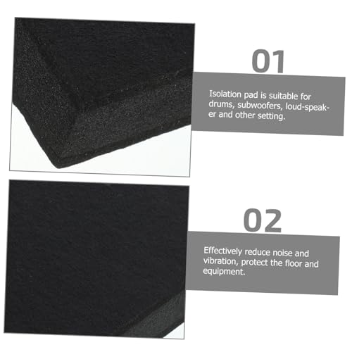 Generic Subwoofer Isolation Pad Soundproofing Speaker Pad for Noise Reduction Durable Antislip Design for Studio Monitors and Home Theaters