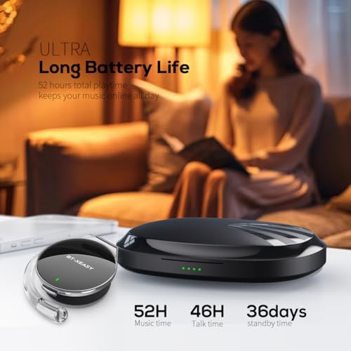 Wireless Bluetooth 5.4 Over-Ear Headphones with Ear Hook Clip-On Ear Design